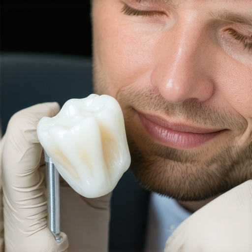 Digital Impression Analysis for Dental Crowns Dentist using digital tools to analyze dental impressions for crown fitting