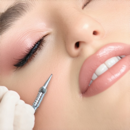 Dentist utilizing digital imaging technology for precise crown placement in a contemporary dental clinic