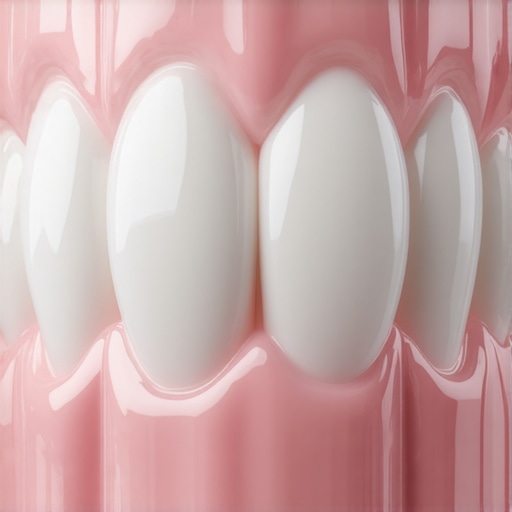 Close-up of zirconia dental crown showcasing translucency and craftsmanship