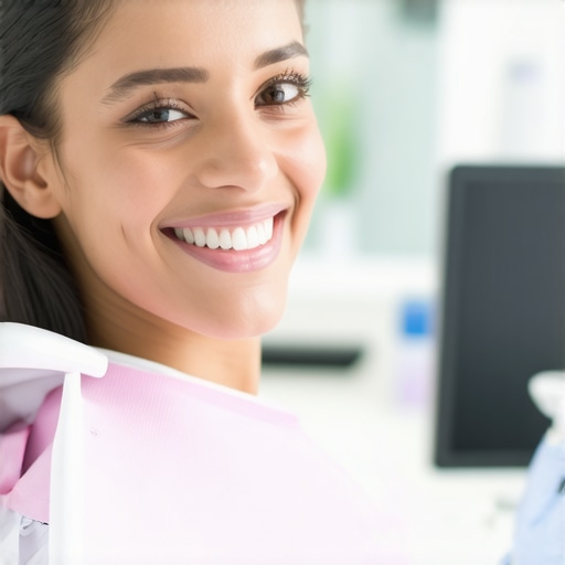 Dental professional using intraoral scanner in a contemporary clinic
