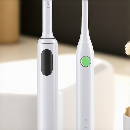 Ultrasonic dental cleaner and sonic toothbrush used for crown care