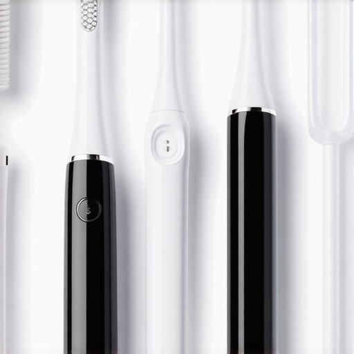 Collection of modern dental tools and devices used for crown maintenance and oral health monitoring.