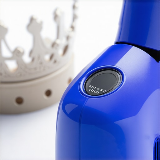 A person using an ultrasonic cleaner to maintain dental crowns