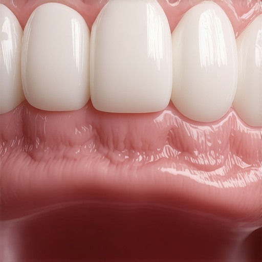 A detailed view of a high-tech dental crown made from graphene-infused ceramic material, showcasing its natural aesthetics.