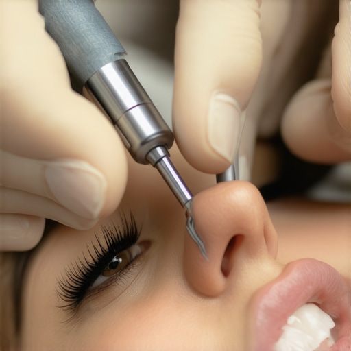 Close-up of a dentist carefully polishing a dental crown to improve comfort and fit.