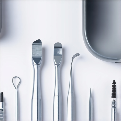 Close-up image of digital dental scanning tools used in a modern orthodontic clinic.