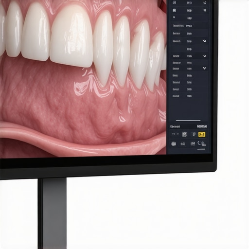 A computer screen showing a 3D dental scan used to find hidden tooth pain.