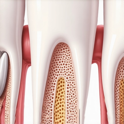 Diagram showing the relationship between the second molar and the empty wisdom tooth space.