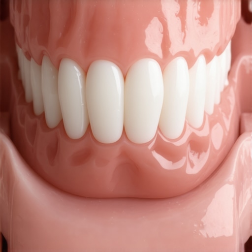 A dental professional using an articulator to ensure a new crown fits the patient's bite perfectly to prevent pain.