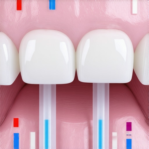 Dentist using articulating paper to identify high spots on a dental crown