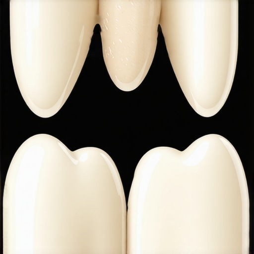 Comparing Healthy Enamel to Eroded Tooth Edges A close-up view showing the difference between thick healthy enamel and translucent edges caused by abrasive whitening.