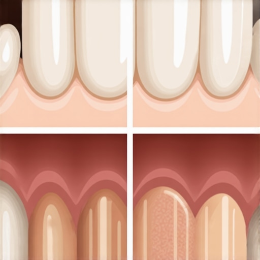 Close-up of a dental crown showing the difference between a secure seal and a leaking margin.