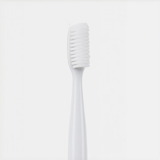 A demonstration of the 45-degree angle brushing technique to prevent gum recession.