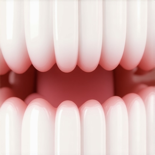 A professional custom-molded dental tray designed to whiten crowded teeth evenly.