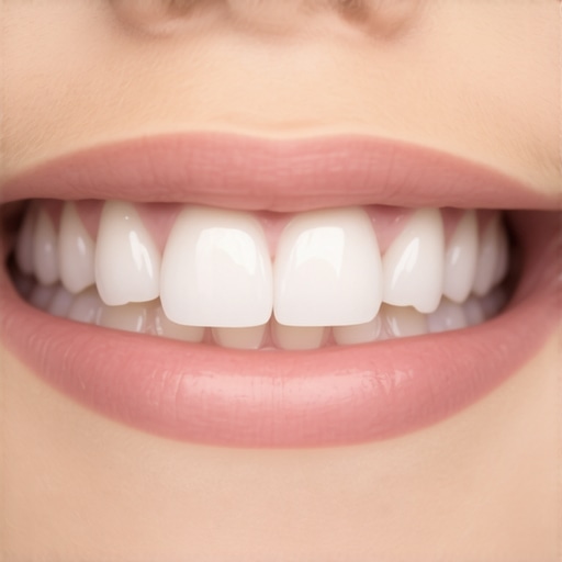 Dental Alignment and Mamelon Persistence Diagram showing an open bite where the upper and lower incisors do not meet, preventing natural wear of mamelons.