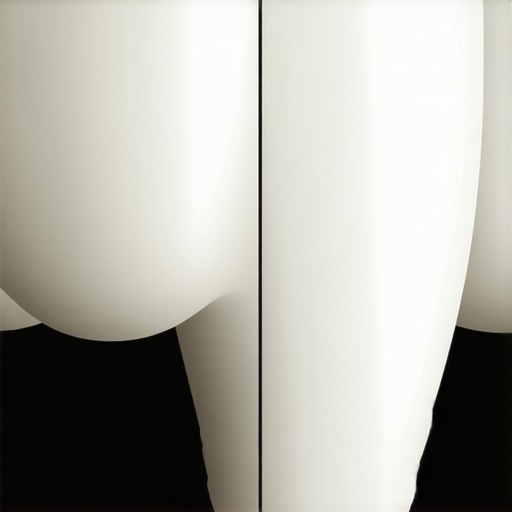 Close up of a dental crown and gum line illustrating microleakage gaps.