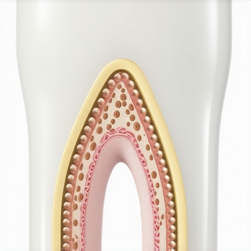 Close-up illustration of a leaking dental crown margin versus a healthy seal.