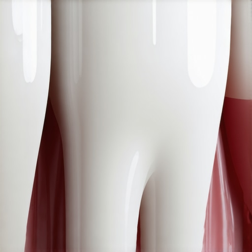 A close-up view showing the margin of a dental crown at the gum line to illustrate the importance of the seal.