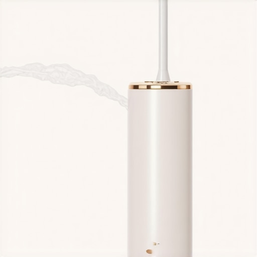 Close up of an oral irrigator water flosser for cleaning tonsil stones gently