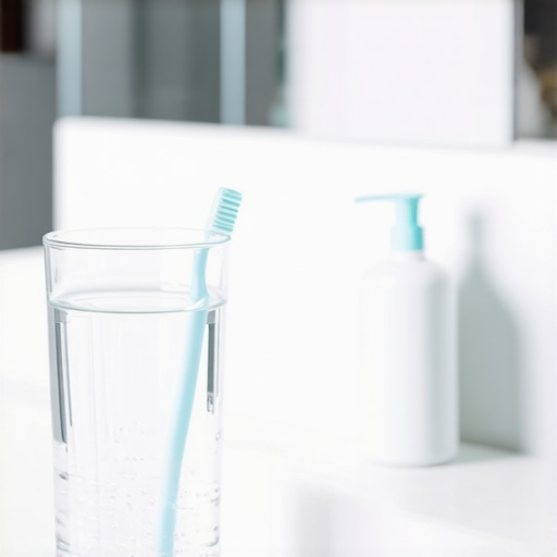 Dental mirror and water glass for managing xerostomia