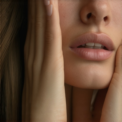 Person using a cold compress on their jaw to relieve wisdom tooth pain and inflammation.