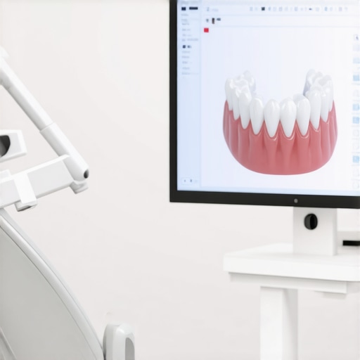 Digital 3D dental scanning technology.