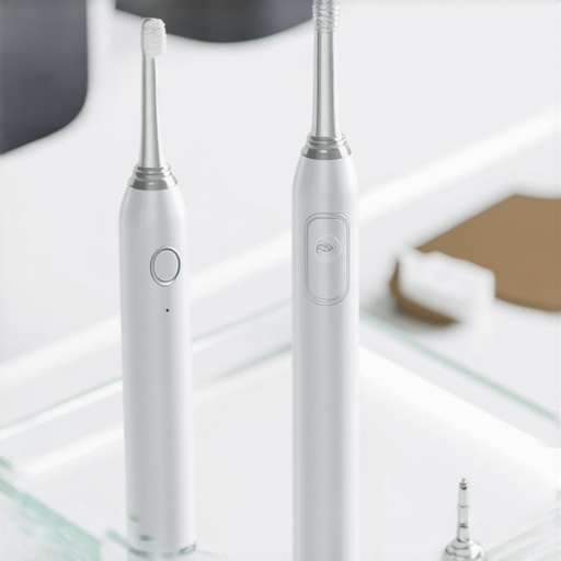 High-tech 3D dental scanner and sonic toothbrush for oral health maintenance