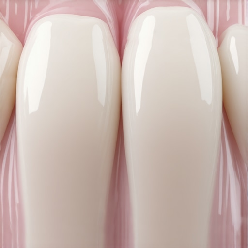Close-up of a dental crown showing the precise margin at the gum line for optimal oral health.