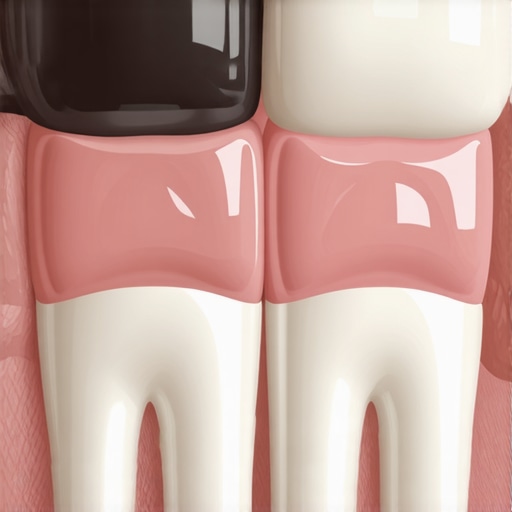 Comparison of old metal-based crown and new all-ceramic dental crown