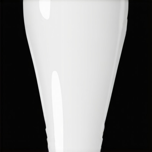 Comparison of natural looking dental porcelain and opaque white dental restorations