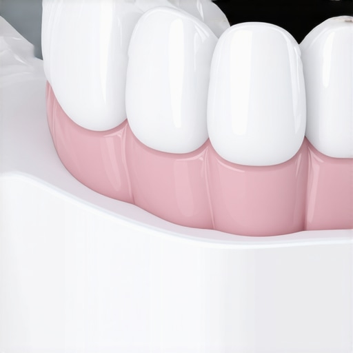 Perfect Dental Crown Seal A high-quality dental crown showing a perfect margin seal against healthy gums.