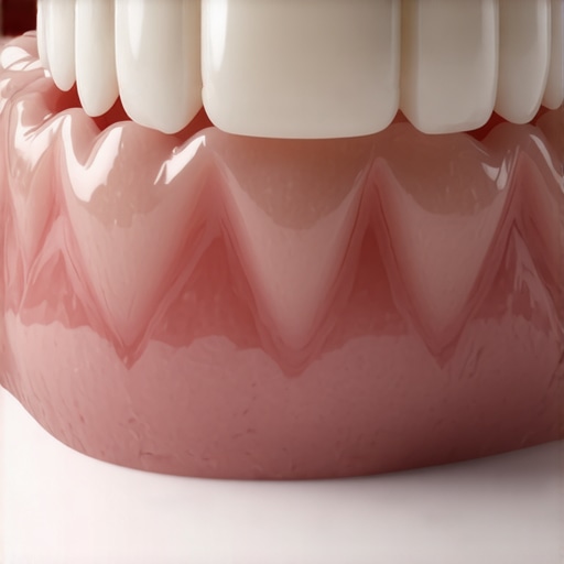 A detailed view of a dental bridge showing proper margin fit to prevent decay.