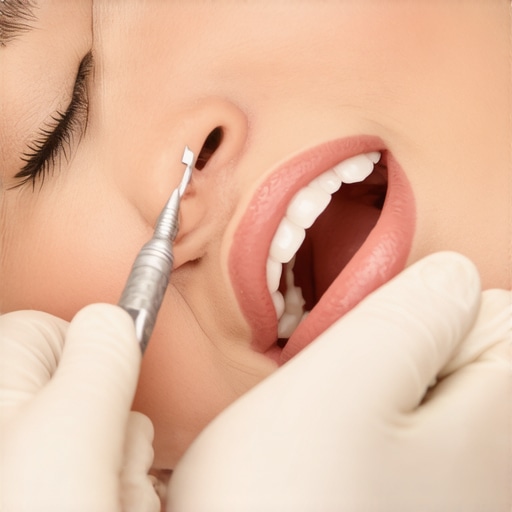 A dentist checking a patient's bite to diagnose the cause of persistent headaches.