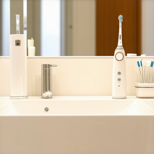 Electric toothbrush and water flosser for crown maintenance