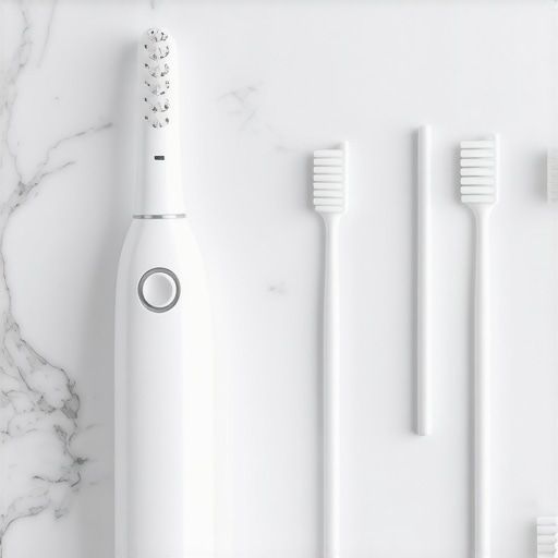 Sonic toothbrush and interdental brushes for crown maintenance