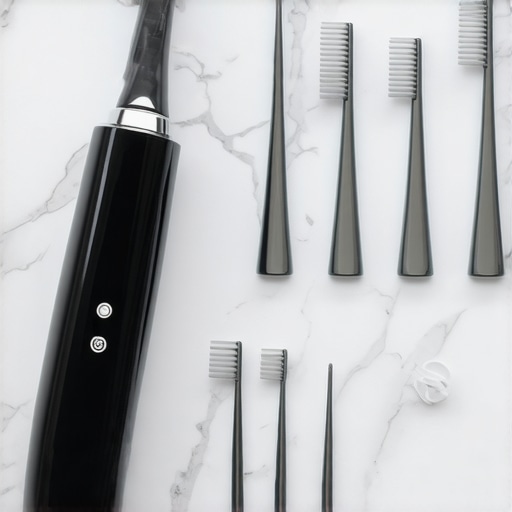 Electric toothbrush and interdental brushes for crown maintenance