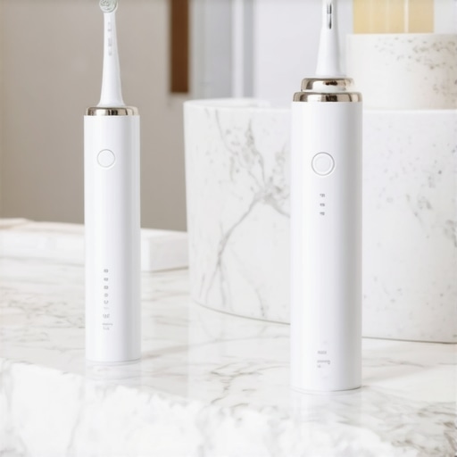 A sonic electric toothbrush and a water flosser used for maintaining dental crowns and cosmetic restorations.