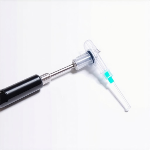 A kit containing an LED lighted extractor and a curved syringe for oral hygiene maintenance.