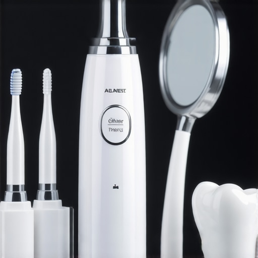 High-tech water flosser and dental tools for crown and veneer care