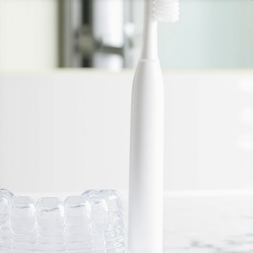 A clear dental night guard used to protect composite bonding from bruxism and grinding.
