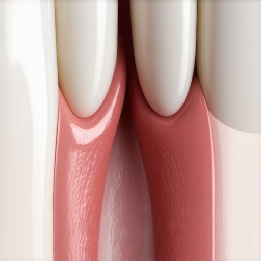 A close-up view of a dental crown with perfect marginal integrity to prevent gum irritation.