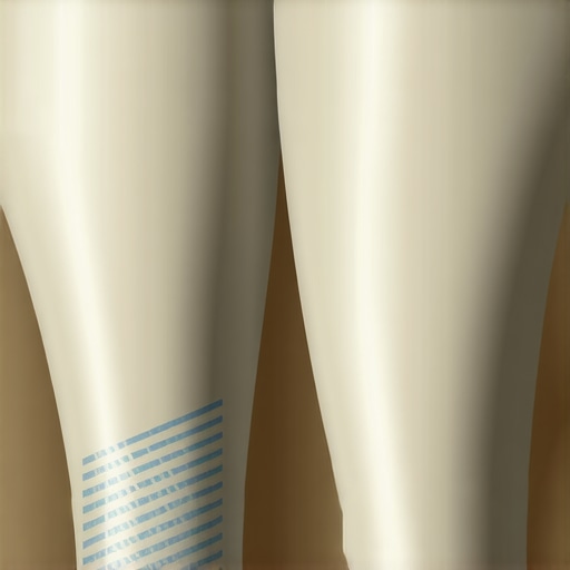 A dentist using blue articulating paper to check for high spots on a patient's new dental filling or crown.