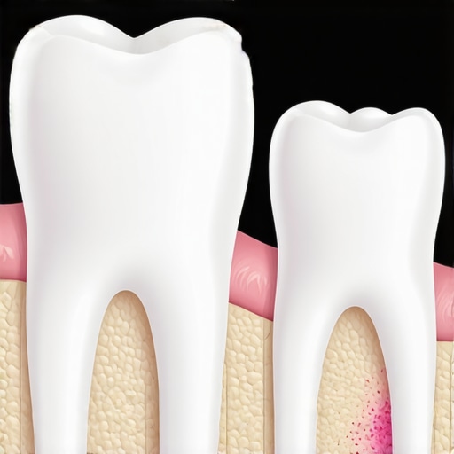 Diagram showing the margin of a dental crown and potential bacterial entry points.