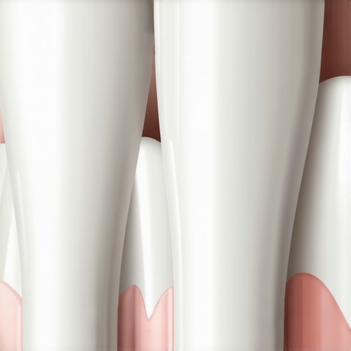 Close-up of a dental crown margin showing a healthy seal against the gums.