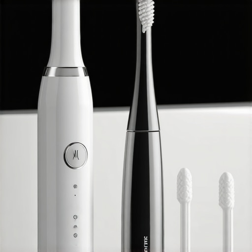 Electric toothbrush and water flosser for crown care