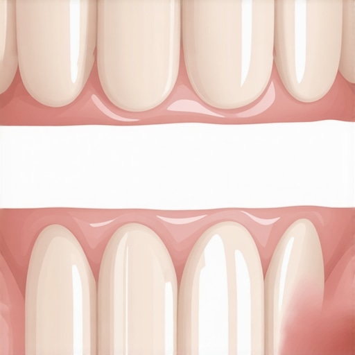 Comparison of light reflection in high-quality porcelain crowns versus cheap opaque crowns.