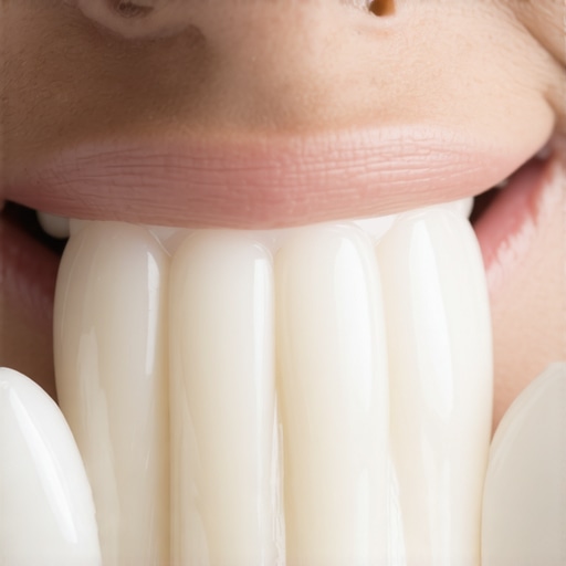 Translucent All-Ceramic Crown Comparison A high-quality ceramic dental crown showing natural light transmittance to prevent gray lines.