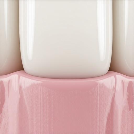 Understanding the Gum Line and Crown Margins A detailed view of a dental crown meeting the gum line to show healthy restoration integration.