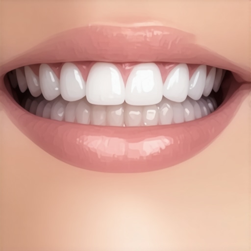 Illustration of permanent teeth growing behind baby teeth in a child's mouth.