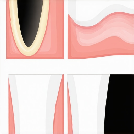Diagram showing how a dental crown masks internal tooth stains better than a veneer.